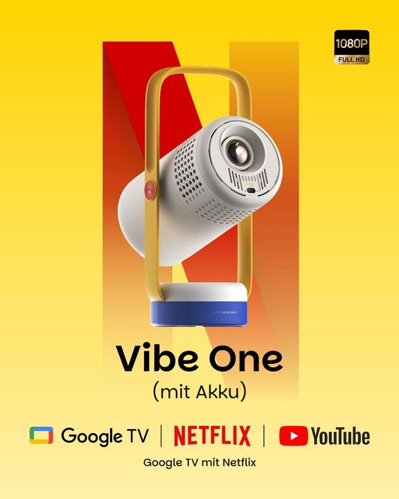 Actual product image XGIMI Tragbarer Mini-Beamer Vibe One (Full HD)