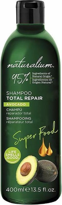Produktbild Naturalium SUPER FOOD avocado total repair shampoo 400 ml (400 ml, Flüssiges Shampoo)