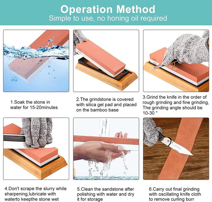 Image du produit Tavada Set de pierres à aiguiser