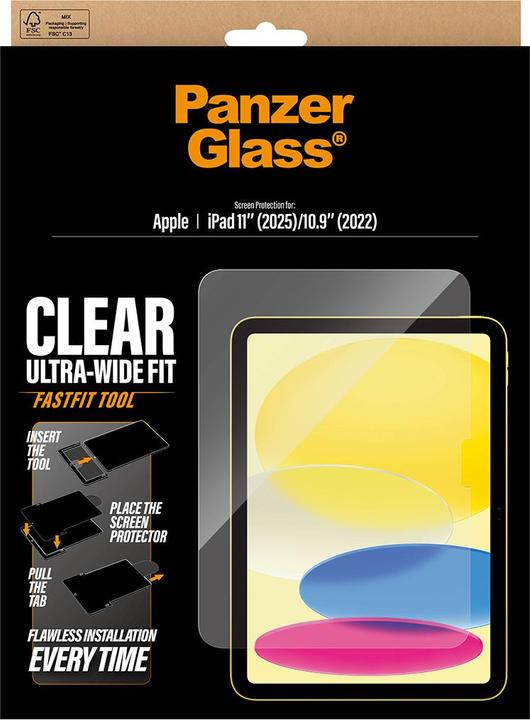 Actual product image PanzerGlass Screen Protector (1 pcs., Apple iPad 2022 (10th Gen))