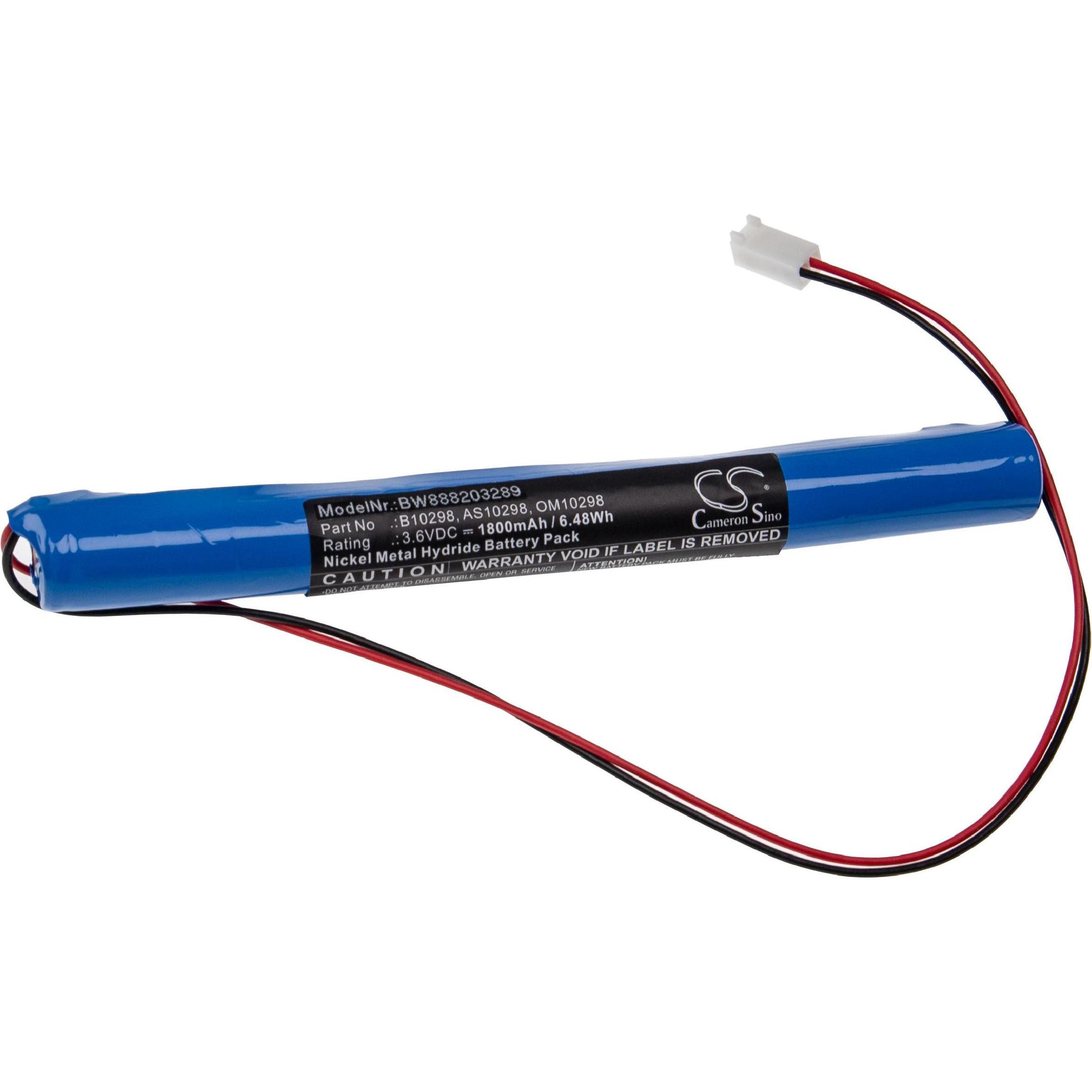 XCell Medizintechnik-Akku als Ersatz für Philips AS10298, B10298, OM10298 - 1800mAh, 3,6V, NiMH (3.60 V, 1800 mAh)