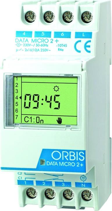 Orbis DIN rail timer DATA MICRO 2 + 230 V