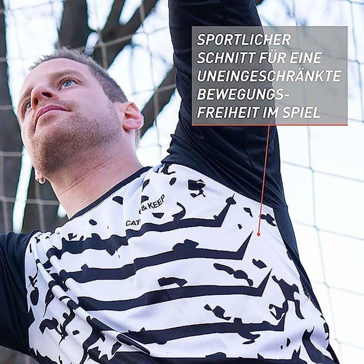 Actual product image Catch & Keep Goalkeeper Jersey Kids Adult Jersey Football Jersey Keeper Shirt Football Top (140)