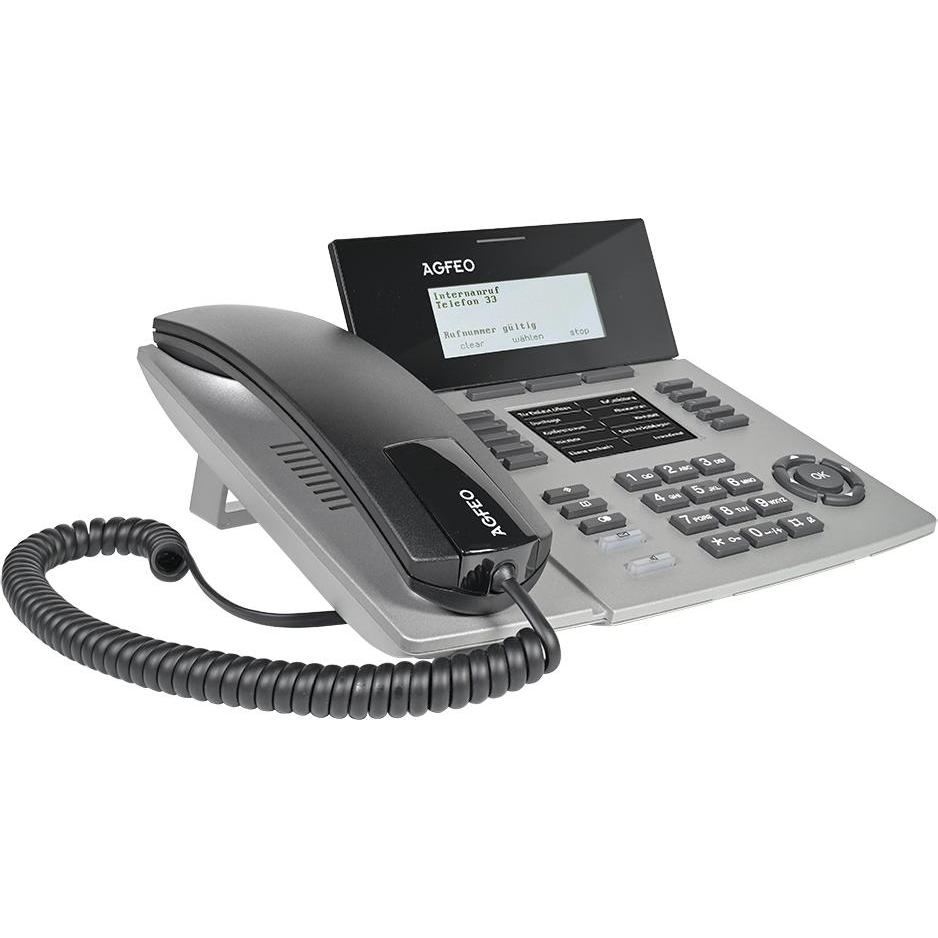 Agfeo ST 54 IP SENSORfon silber - Telefon - ISDN-Komfort/System-Telefon, Telefon, Silber