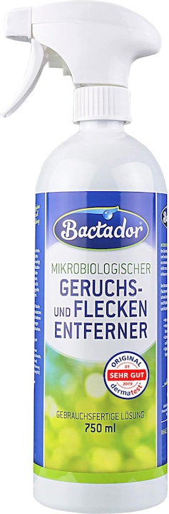 Bactador Geruchsentferner-Fleckenentferner (Hund, Katze, Nager, Reptilien, Vogel, 750 ml)