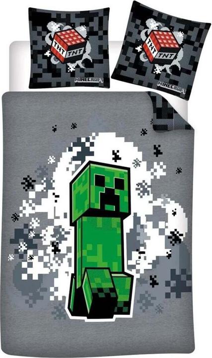 Actual product image Aymax MINECRAFT - Parure de lit 140x200cm 65x65cm
