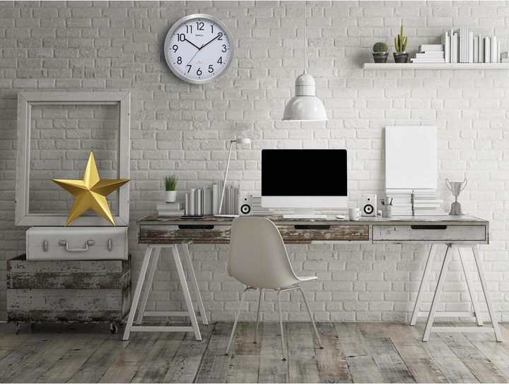 Produktbild Maul Wanduhr MAULmove Ø 40 cm, Silber (40 cm)