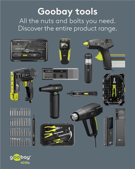 Actual product image Goobay Werkzeug-Set Advanced, 49-tlg. (49 pieces)