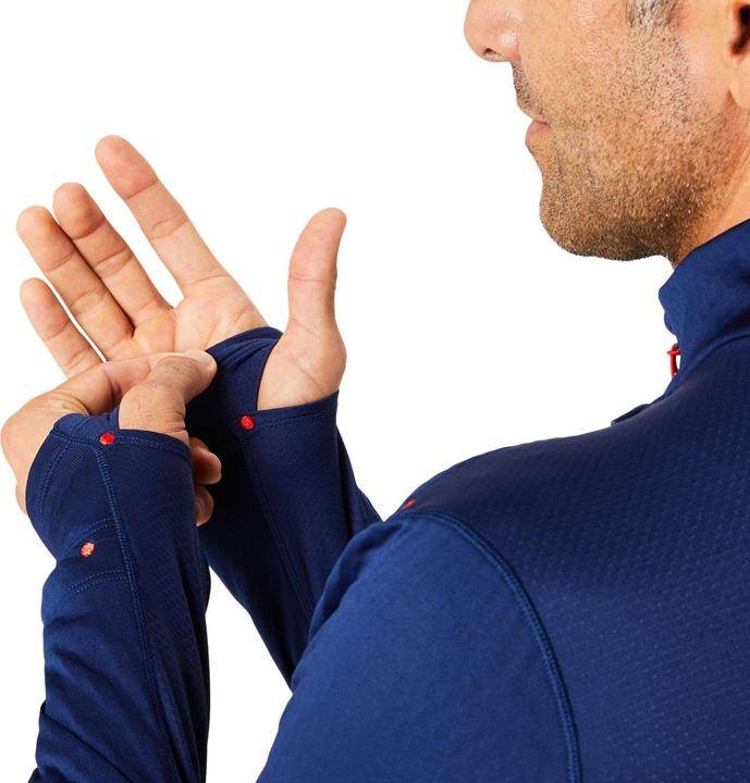 Actual product image ASICS Performance ROAD WINTER 1/2 ZIP TOP Men BLUE EXPANSE (S)