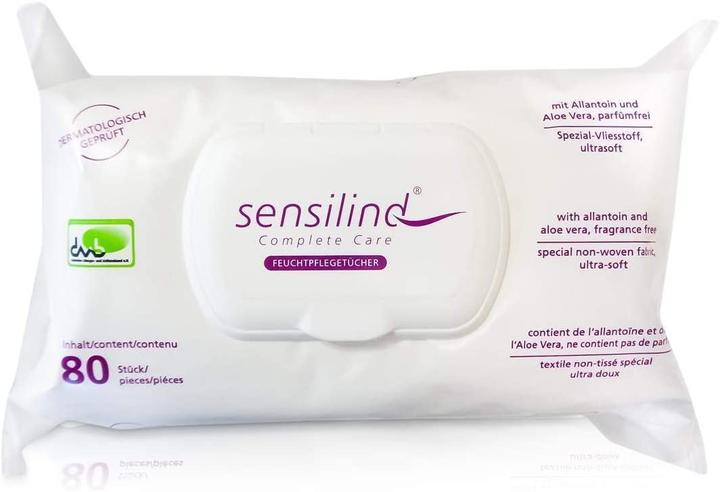 Image du produit Sensilind Lingettes humides Conditionnement : 80 pcs/paquet. Quantité : 80 pcs/paquet.
