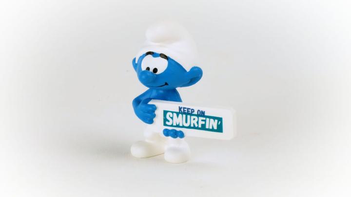 Produktbild Schleich Schlumpf Smurfin Schild