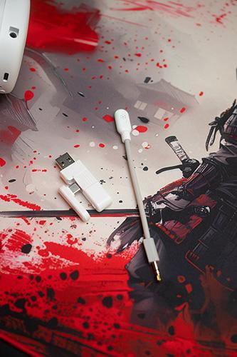 Actual product image Marvo MONKA ECHO RS Kophörer mit Mikrofon, weiss, unterbeleuchtet, Tri-mode (Cable, Wireless)