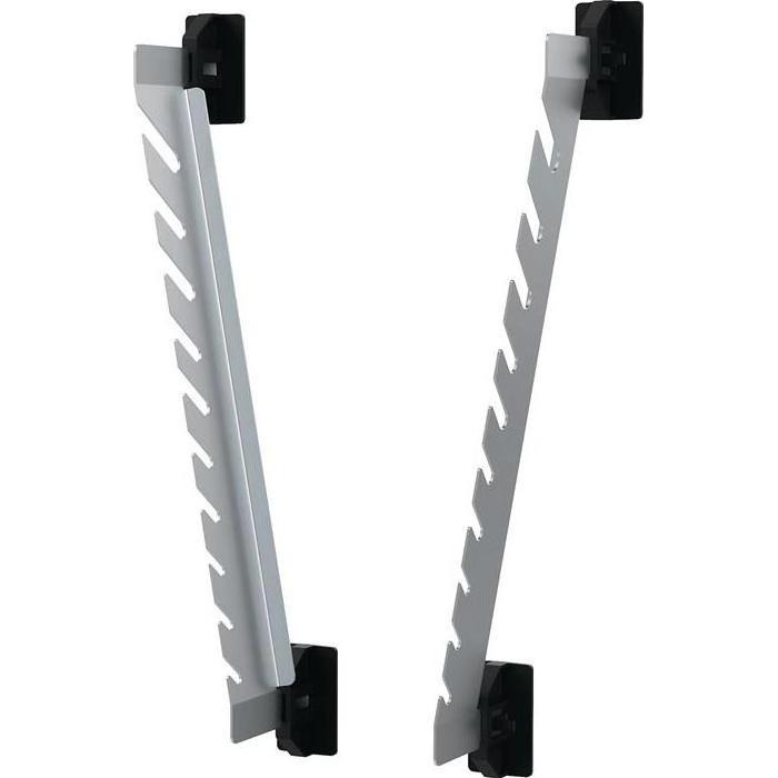 Bedrunka & hirth, Pannello portautensili, SimplaClip porta chiavi H228xL76/152xP36mm 10 supporti verticali per piastre forate