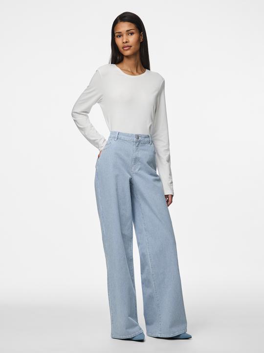 Produktbild Pieces PCBILLO MW GESTREIFTE Wide Fit Jeans (S)