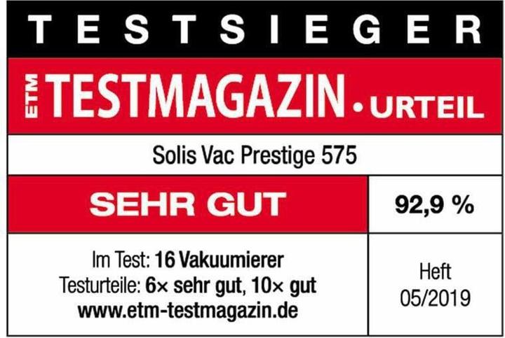 Actual product image Solis Vac Prestige 575