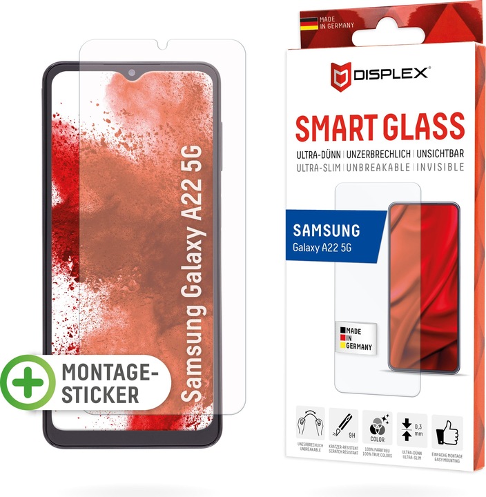 Produktbild Displex Smart Glass, Displayschutzfolie (1 Stück, Samsung Galaxy A22 5G)