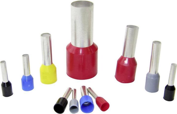 WKK Ce 001408T Wire end ferrule 0.14 mm² Partially insulated Brown 500 pcs.