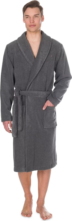 Actual product image Tommy Hilfiger Bathrobe "Icon" Anthracite (S)