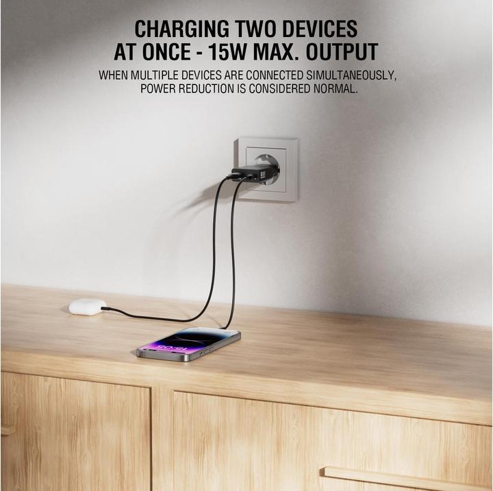 Actual product image 4smarts Netzladegerät PDPlug Slim (30 W, 2 ports)