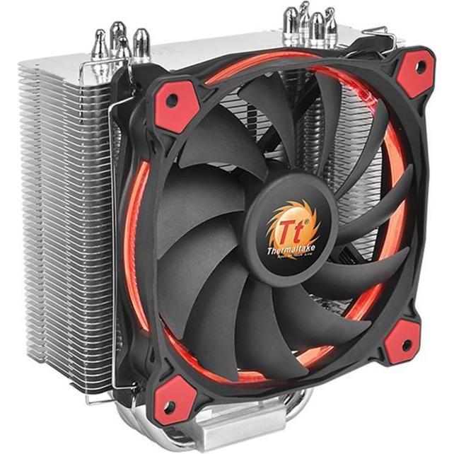 Thermaltake Riing Silent 12 Red (159 mm), CPU Kühler, Silber, Schwarz, Rot