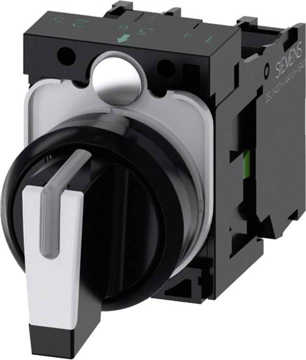 Produktbild Siemens Selector switch, 22mm, black, white