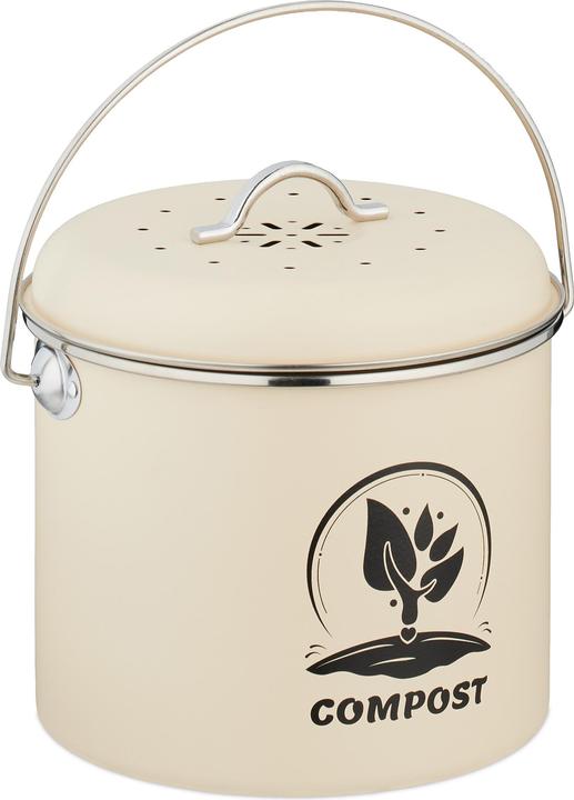 Produktbild Relaxdays Runder Komposteimer Küche 3,5 Liter (3.50 l)
