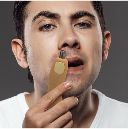 Actual product image Mad Monkey Finger nose hair trimmer in gift packaging