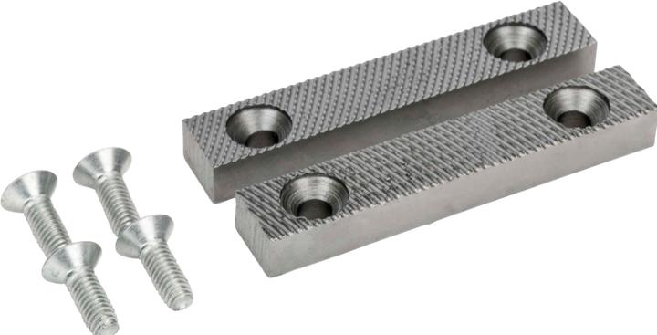 Actual product image Irimo One pair of replacement jaws and screw for vice 6010, 80 mm