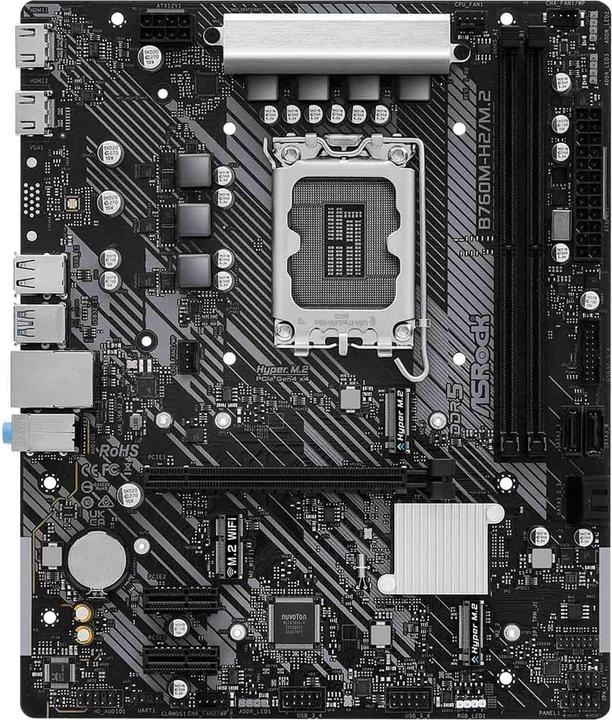Immagine prodotto AsRock B760M-H2/M.2 moederbord (LGA 1700, Intel B760, mATX)