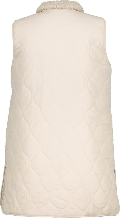 Image du produit Ulla Popken Gilet réversible, surpiqûres ondulées/effet patchwork, col montant, sans manches (46, 48)