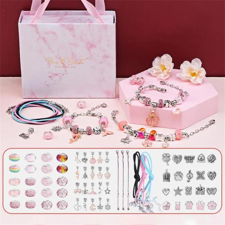 Produktbild Activity Board Kinderarmband DIY Anhänger Perle - Bunte Perlen Exquisite Geschenk-Box-Set