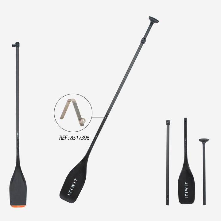 Produktbild Tribord SUP-Paddel Carbon 3-teilig zerlegbar längenverstellbar 165–205 cm - 900 (205 cm, 3-piece)