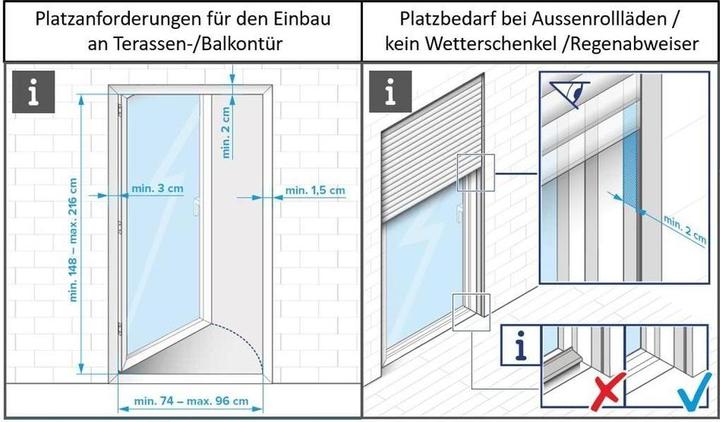 Produktbild tesa FALT Insektenschutz für Türen, grössenverstellbarer Alu-Rahmen, faltbar (100 x 220 cm)