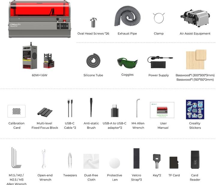 Immagine prodotto Creality Incisore Laser Falcon 2 Pro 60w