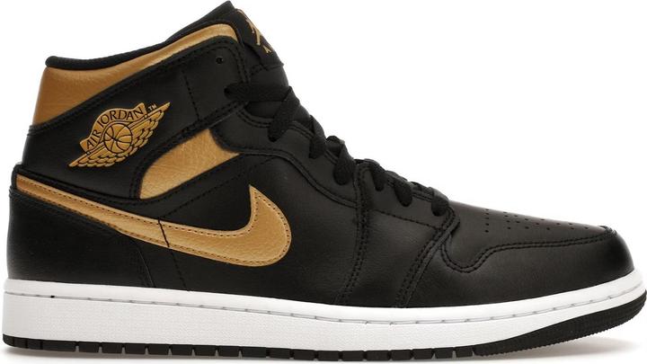 Image du produit Jordan 1 Mid Black Metallic Gold (46)