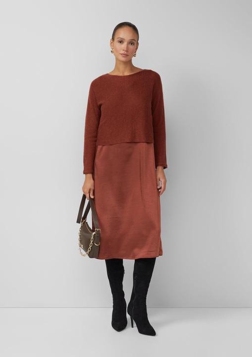Image du produit s.Oliver Kleid Set aus Satinkleid und Pullover aus Alpaka-Wollmix (36)
