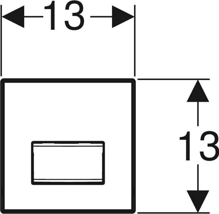 Actual product image Geberit Urinal control with pneumatic (lava/plastic)