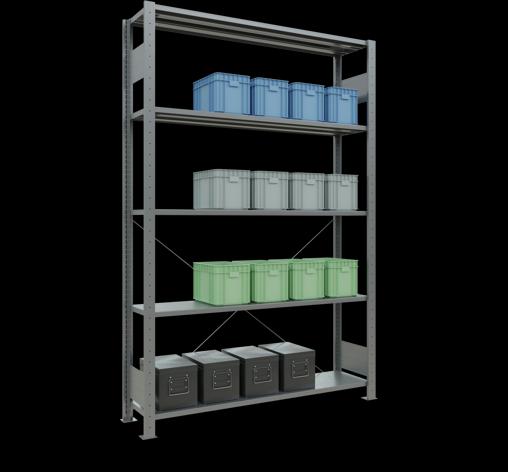 Immagine prodotto Schulte Lagertechnik MULTIplus150 sistema di scaffalatura di base senza bulloni con traversa