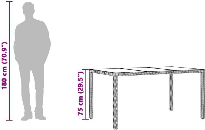 Produktbild vidaXL Gartentisch