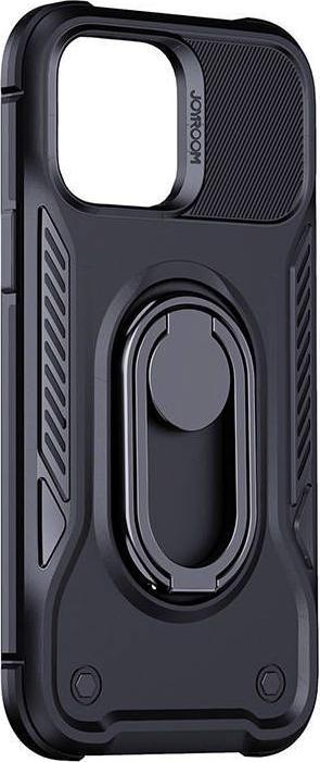 Actual product image Joyroom Dual Hinge case iPhone 14 Pro Max armored case with a stand and a ring holder black (Apple iPhone 14 Pro Max)