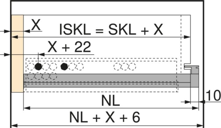 Actual product image Blum Full-extension MOVENTO 760H/766H, BLUMOTION S / TIP-ON BLUMOTION