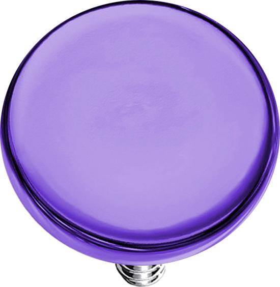 Produktbild Star Piercing Dermal Anchor Scheibe violett mit Titanium Beschichtung (Chirurgenstahl 316L, ohne Messing)