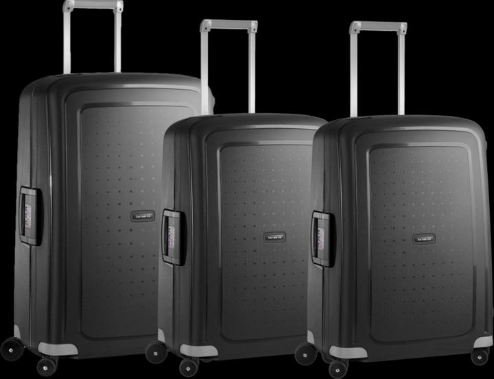 Samsonite S'cure Spinner 69+69+75 cm Black Kofferset (181 l)