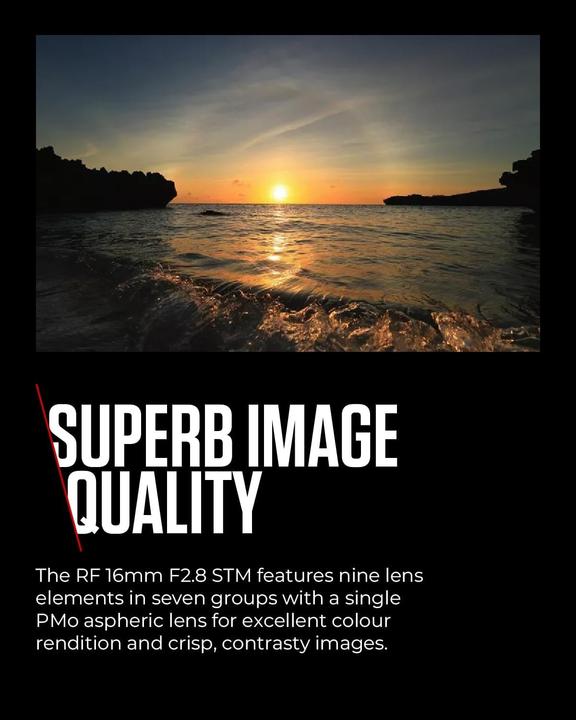 Productafbeelding Canon RF 16mm f/2.8 STM (Canon RF, Volledig formaat)