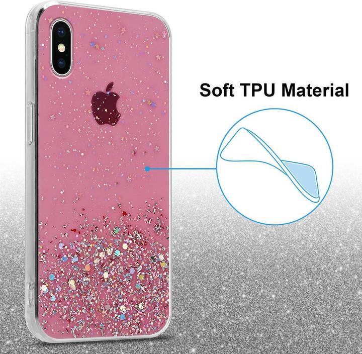 Actual product image Cadorabo TPU cover sparkling glitter (Apple iPhone XS Max)