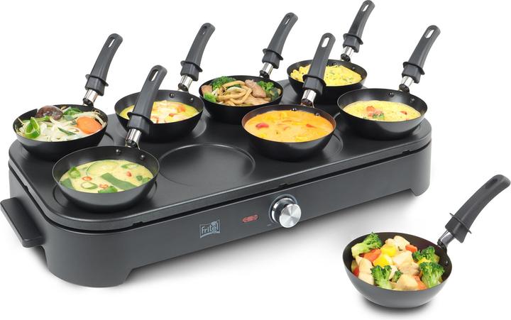 Actual product image Fritel gwp2560 gourmet-wok-flensjes 1500w 8persoons (Wok, Aluminium)