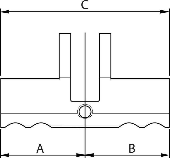 Produktbild Kaba Gehäuse Doppelzylinder PZ/Euro Modular Typ 2115-1