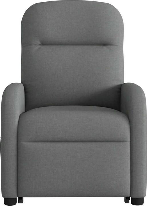 Produktbild vidaXL Elektrischer Massagesessel mit Aufstehhilfe Dunkelgrau Stoff