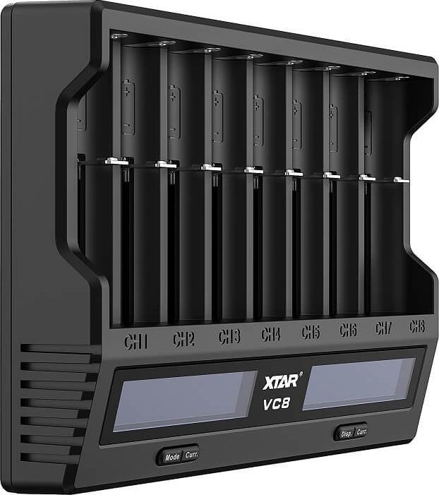 Produktbild Xtar VC8 Ladegerät (1 Stk., 10440, 14500, 14650, 16340, 17500, 17670, 18350, 18500, 18650, 18700, 20700, 21700, 22650, 25500, 26650, AA, AAA, C)
