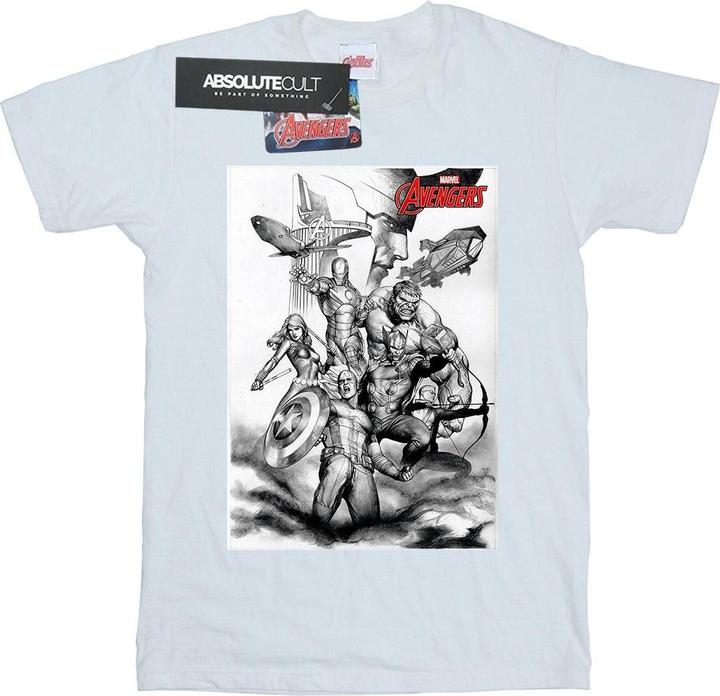 Produktbild Avengers Assemble Team Sketch TShirt Jungen (140, 146)